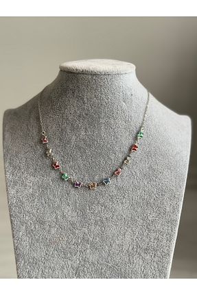 گردنبند جواهر زنانه برنجی EEK ACCESSORİES - کد 887170770