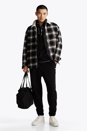 شلوار مشکی مردانه پنبه ای Tommy Jeans - کد 887309712