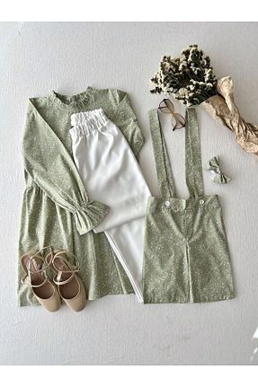 تونیک سبز بچه گانه بافتنی KÜÇÜĞÜM BUTİK - کد 773599477