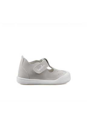 کفش پیاده روی طوسی بچه گانه چرم مصنوعی Benetton - کد 887247731
