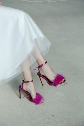 کفش مجلسی صورتی زنانه پارچه ای Letafia - کد 791614284