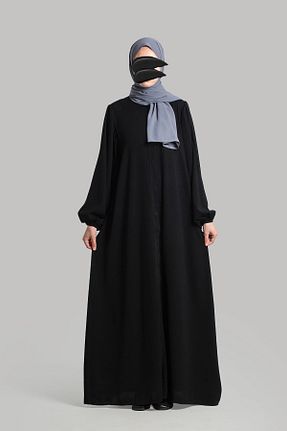 لباس حجاب مشکی زنانه اورسایز Lemaye - کد 887337388