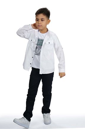 ست بالاتنه و پائین تنه سفید بچه گانه بافتنی Mnk Baby&Kids - کد 795447415