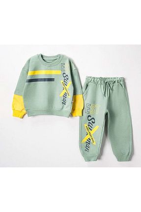 ست گرمکن سبز بچه گانه %100 پنبه Mnk Baby&Kids - کد 885091011