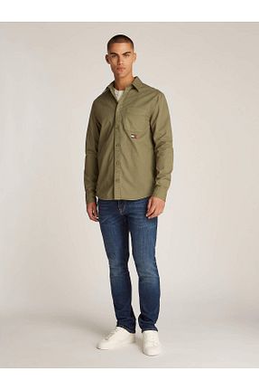 پیراهن سبز مردانه رگولار Tommy Hilfiger - کد 887269598