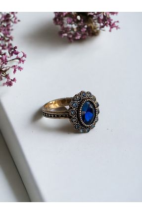 انگشتر جواهر آبی زنانه زیرکن FAYRA ACCESSORIES - کد 855601776