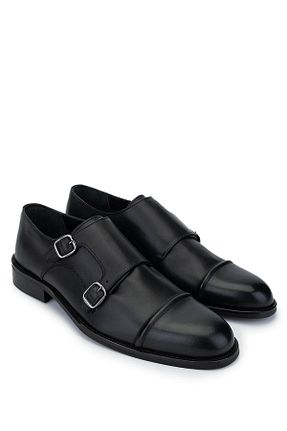 کفش کلاسیک مشکی مردانه چرم خالص Tamer Tanca - کد 887301277