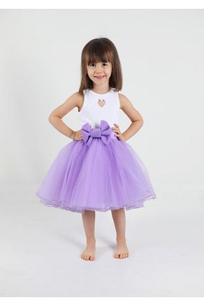 دامن بنفش بچه گانه بافتنی MadyaButik - کد 887360611
