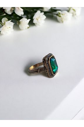 انگشتر جواهر سبز زنانه زیرکن FAYRA ACCESSORIES - کد 856342262