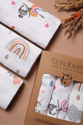 پتوی کودک و نوزاد سفید پنبه ای Bondberro - کد 765161691