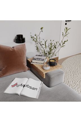 میز عسلی قهوه ای Suntalam AYMOBSAN - کد 887308161