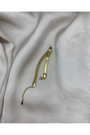 دستبند استیل (فولاد) طلائی زنانه استیل (فولاد) Betymery Aksesuar - کد 887358784
