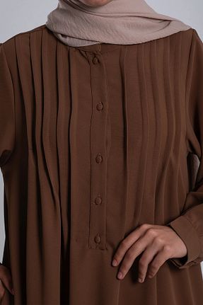 کلاه و ابایا قهوه ای زنانه مخلوط پلی استر Lemaye - کد 887461256