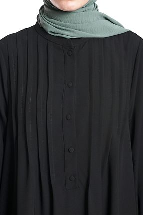 کلاه و ابایا مشکی زنانه مخلوط پلی استر Lemaye - کد 887461105