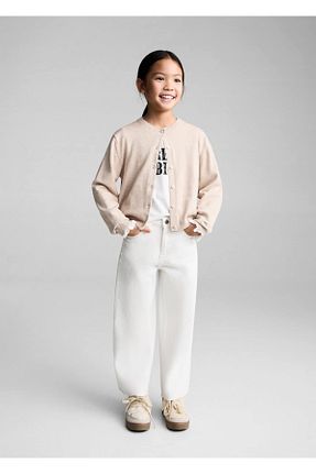 شلوار جین سفید بچه گانه رگولار MANGO Kids - کد 836909190
