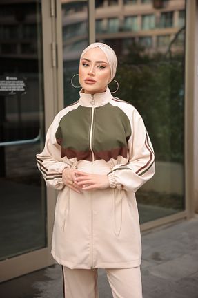 ست گرمکن حجاب بژ زنانه رگولار MİMİ Luxury Wear - کد 887497436