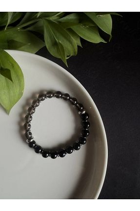 دستبند استیل (فولاد) مشکی مردانه استیل ضد زنگ SEVGİLİ TAKI - کد 791196750