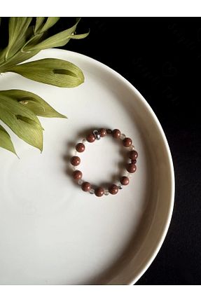 دستبند استیل (فولاد) طوسی بچه گانه سنگ طبیعی SEVGİLİ TAKI - کد 796423337