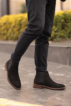 بوت / نیم بوت مشکی مردانه نبوک Shoetyle - کد 887408593