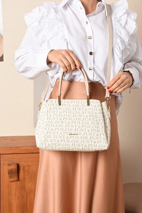 کیف دوشی بژ زنانه چرم مصنوعی Just Polo - کد 887424334