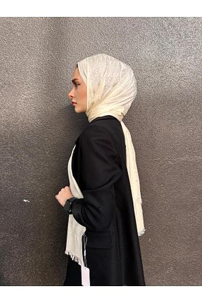 شال بژ زنانه ابریشم Webinay Home - کد 887456721