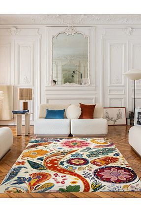 فرش رنگی قابل شستشو Rugs Modern Halı - کد 887462736