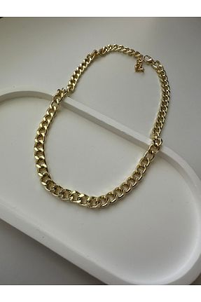 گردنبند جواهر طلائی زنانه پوشش لاکی HÜLYA AKSESUAR - کد 887461020