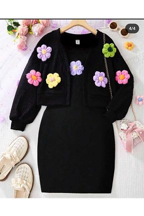 لباس مشکی بچه گانه بافت Yavrumsa - کد 887463630