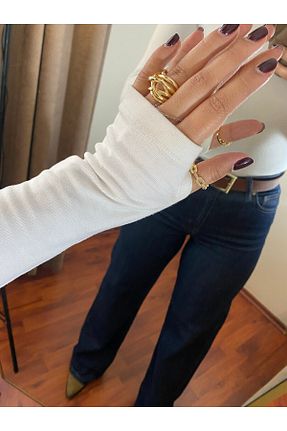 بلوز سفید زنانه ساده MODA - کد 887483333