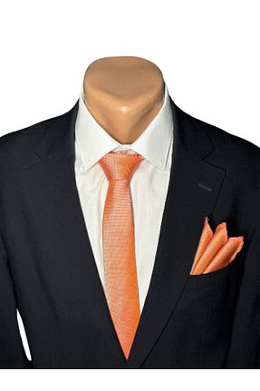 کراوات نارنجی مردانه پلی استر HARES - کد 799822484