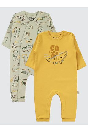 سرهمی خواب زرد بچه گانه پنبه ای Civil Baby - کد 887551108