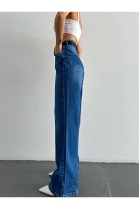شلوار جین آبی زنانه پاچه گشاد DK 49 JEANS - کد 887495550