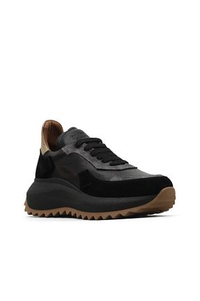 کفش اسنیکر مشکی زنانه چرم اصل Bueno Shoes - کد 887494845