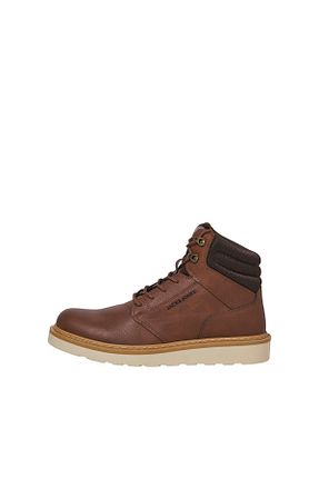 بوت / نیم بوت قهوه ای مردانه چرم مصنوعی Jack & Jones - کد 887497352