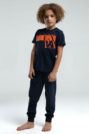 ست لباس راحتی سرمه ای بچه گانه چاپی U.S. Polo Assn. - کد 887568891