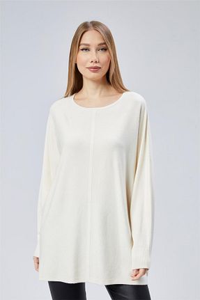 پلیور نباتی زنانه ساده Home Store - کد 887569900