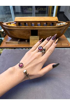 ست نقره رنگی زنانه مروارید Gümüşhanesi - کد 887507368