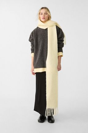 پلیور طوسی زنانه ساده Stradivarius - کد 887506674