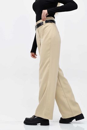 شلوار بژ زنانه پاچه پهن birizmoda - کد 887505406