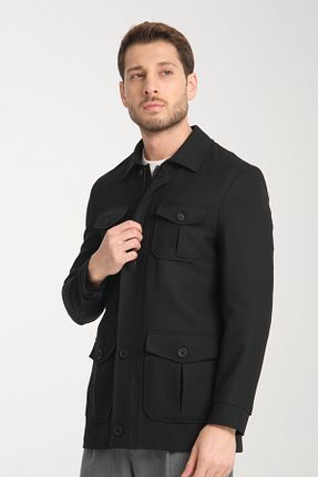 ترنچکت سایز بزرگ مشکی مردانه پلی استر Frappoli - کد 886744180