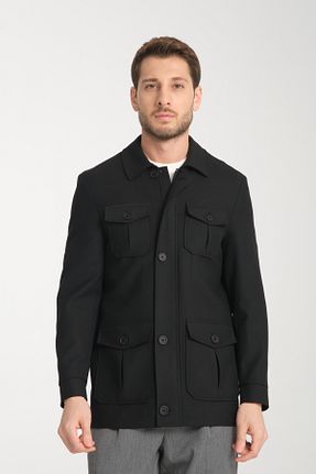 ترنچکت سایز بزرگ مشکی مردانه پلی استر Frappoli - کد 886744180