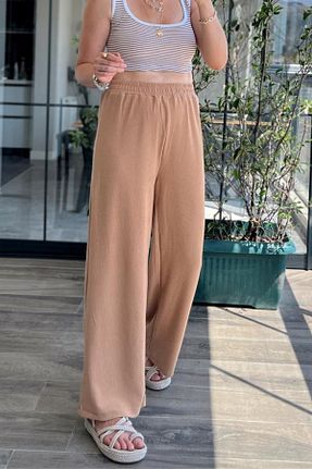 شلوار قهوه ای زنانه پارچه WomanAndKids - کد 888360223