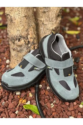 چکمه و کفش کار طوسی Klay Shoes - کد 887595548