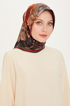 روسری مشکی کرپ ساتن ابریشم Armine - کد 887534014