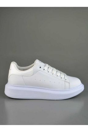کفش اسنیکر سفید زنانه بند دار STOKS SHOES STORE - کد 887559304