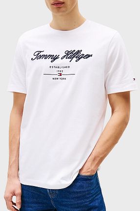 تیشرت سفید مردانه رگولار Tommy Hilfiger - کد 887549617