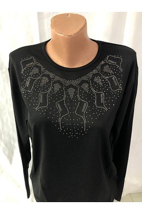 بلوز مشکی زنانه ساده Sel Tekstil - کد 887551905