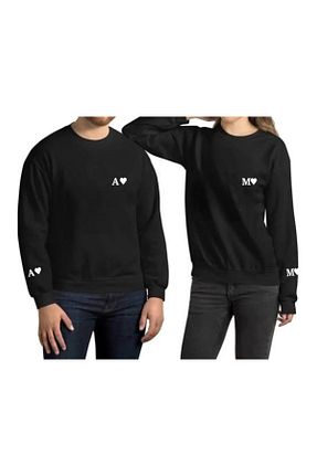 سوئیشرت مشکی زنانه چاپی SEVLOVE - کد 887552698