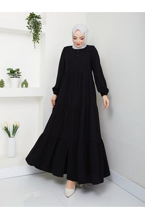 کلاه و ابایا مشکی زنانه پنبه پلی استر SG SARİALGİYİM - کد 887544534