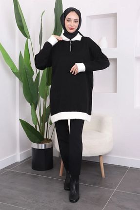 تونیک حجاب مشکی زنانه پنبه پلی استر zarifsen - کد 887824117